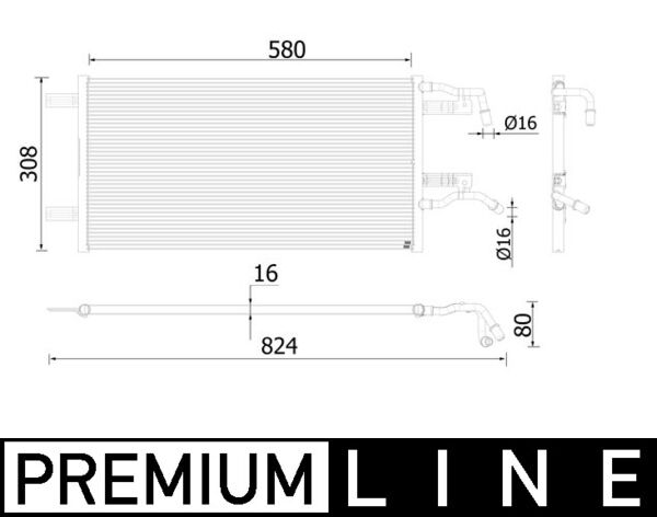 MAHLE CR 935 000P Radiator,...