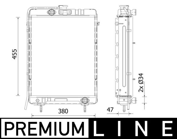 Radiator, engine cooling