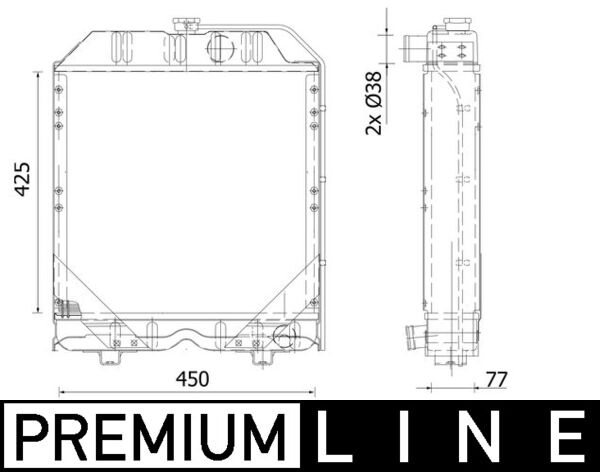 Radiator, engine cooling