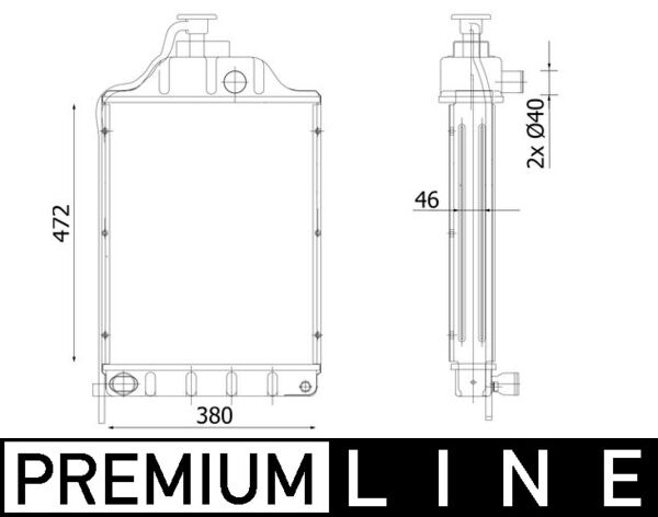 MAHLE CR 2303 000P Ψυγείο,...