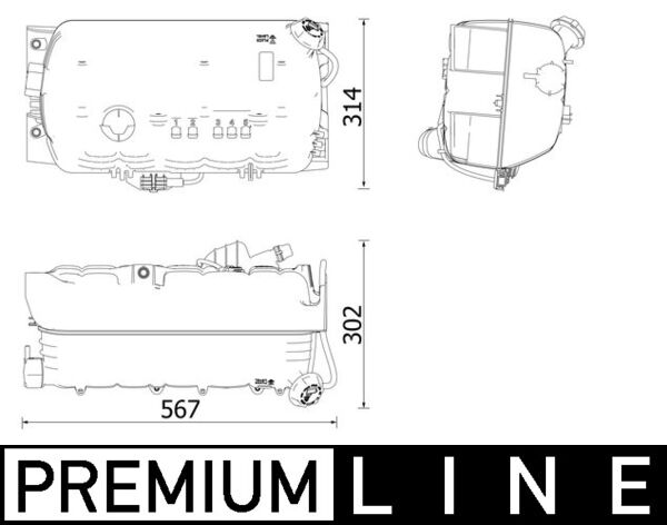 MAHLE CRT 97 000P Vas de...