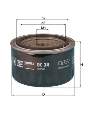MAHLE OC 24 Olejový filter