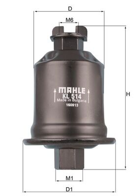 MAHLE KL 514 горивен филтър