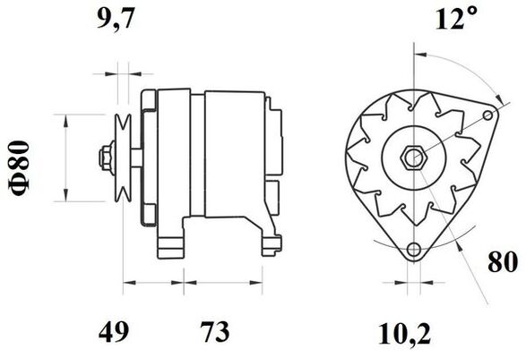 MAHLE MG 123 генератор