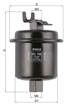 MAHLE KL 185 горивен филтър