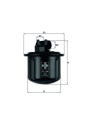MAHLE KL 108 Palivový filter