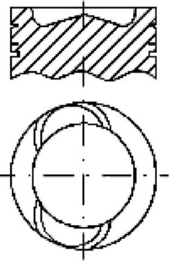 MAHLE E76574 Piston for SCANIA