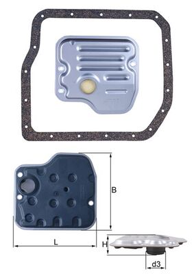 MAHLE HX 237D Hydraulic Filter, automatic transmission
