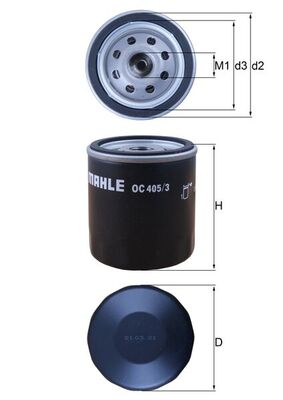 MAHLE OC 405/3 Olejový filtr