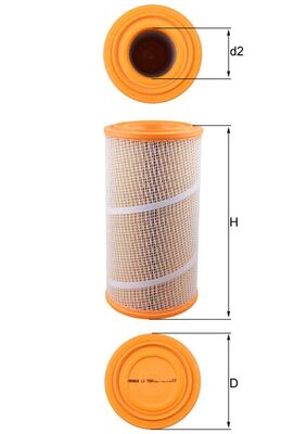 MAHLE LX 7080 Air Filter