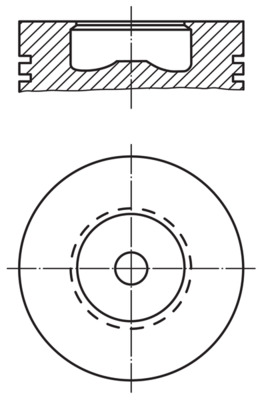 MAHLE 008 31 00 Piston for FIAT
