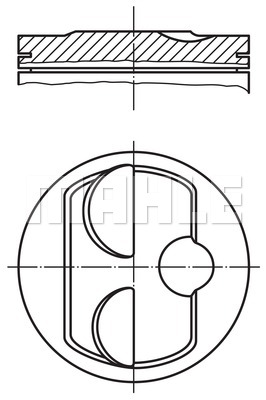 MAHLE 503 78 00 Πιστόνι for PORSCHE