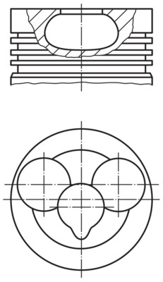MAHLE 454 19 10 Piston