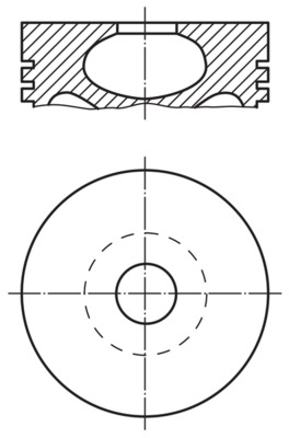 MAHLE 530 06 00 Piston
