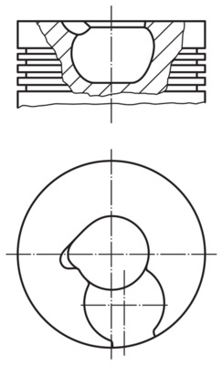 MAHLE 209 28 00 Piston