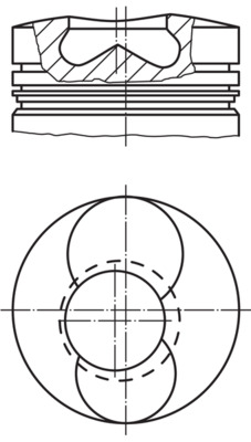 MAHLE 101 86 00 Πιστόνι for DEUTZ-FAHR