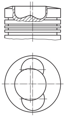 MAHLE 099 36 00 Píst