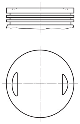 MAHLE 013 35 02 Πιστόνι for FORD