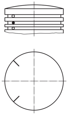 MAHLE 535 PI 00100 001 Píst