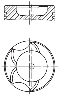 MAHLE 014 63 00 Πιστόνι for FORD