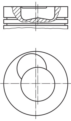 MAHLE 227 PI 00101 020 Πιστόνι for MAN