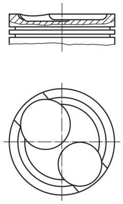 MAHLE 011 64 00 Piston for OPEL