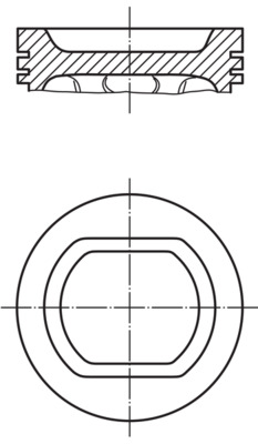 MAHLE 503 90 01 Πιστόνι for PORSCHE