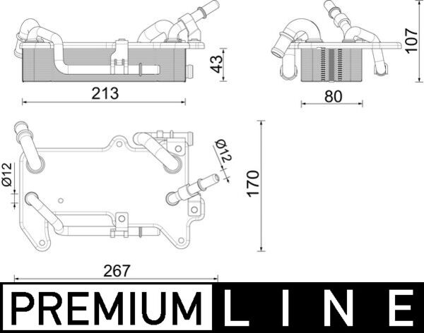 MAHLE CLC 284 000P Chladič...