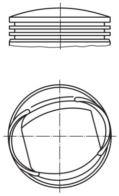 MAHLE 013 18 01 Piston for FORD RELIANT