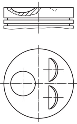 MAHLE 011 38 00 Piston for OPEL RANGER VAUXHALL