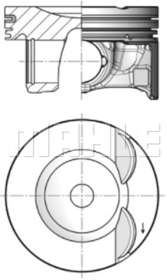 MAHLE 028 PI 00176 000 Piest