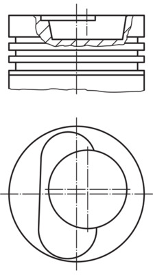 MAHLE 228 96 00 Píst