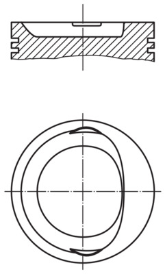 MAHLE 568 10 00 Piston for SEAT