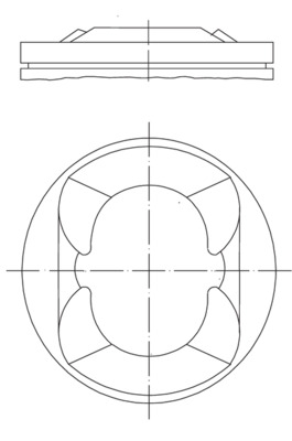 MAHLE 001 38 02 Πιστόνι for MERCEDES-BENZ