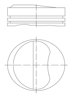 MAHLE 081 82 00 Πιστόνι για κύλινδρο 1-4