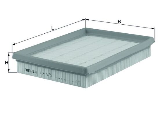 MAHLE LX 525 Air Filter for OPEL VAUXHALL