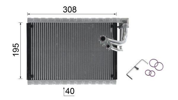 Evaporator, air conditioning 7