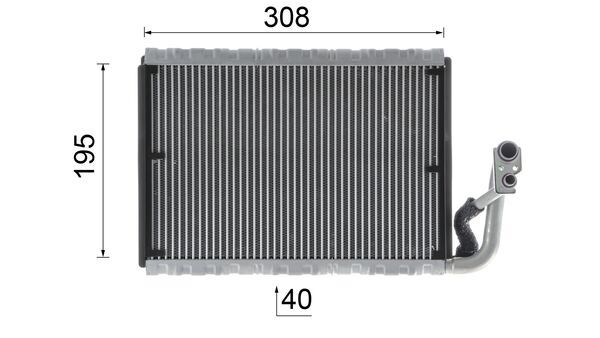 Evaporator, air conditioning 7