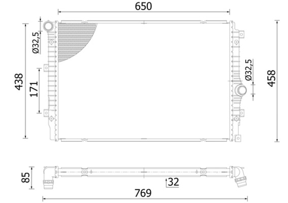 MAHLE CR 2428 000S Radiator, engine cooling