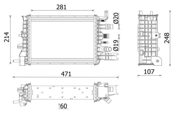 MAHLE CR 2632 000P hűtő,...