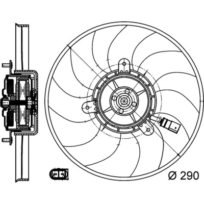 Fan, engine cooling 11