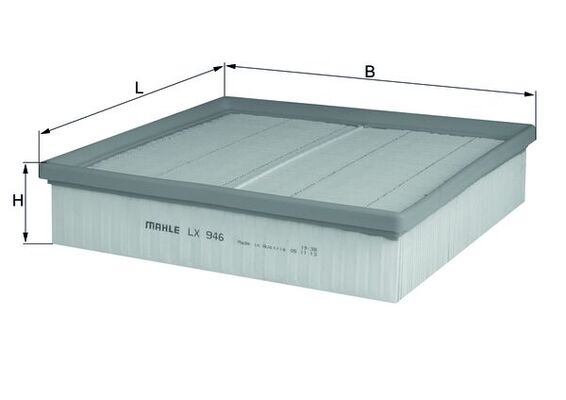 MAHLE LX 946 Air Filter for...