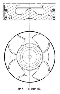 MAHLE 011 PI 00104 000 бутало