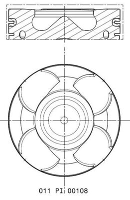 MAHLE 011 PI 00108 000 бутало