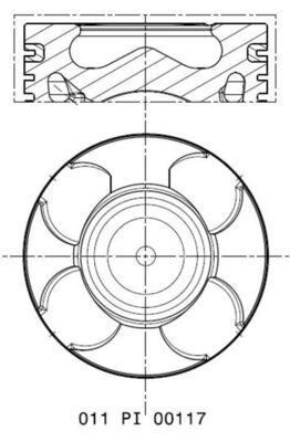 MAHLE 011 PI 00117 000 бутало