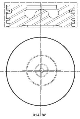 MAHLE 014 82 01 Πιστόνι for FORD FORD AUSTRALIA LDV