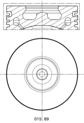MAHLE 015 89 02 Πιστόνι for FORD FORD AUSTRALIA