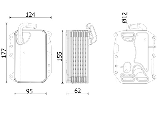 Oil Cooler, engine oil