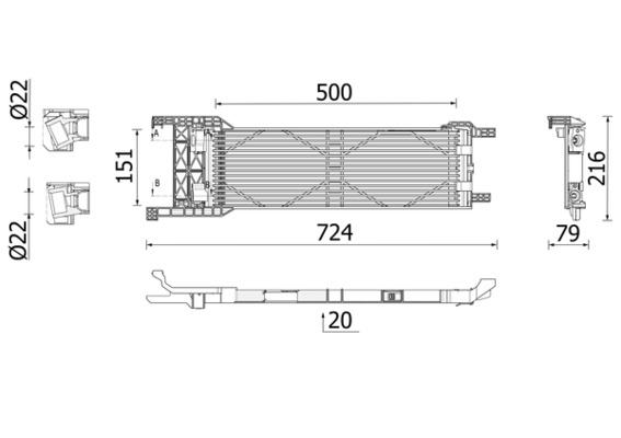 MAHLE CLC 325 000P Chladič...