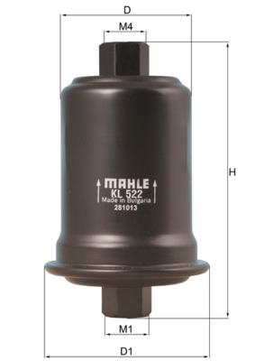 MAHLE KL 522 горивен филтър